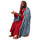 Jesus sitzend, Krippenfigur, neapolitanischer Stil, Terrakotta, für 30 cm Krippe s2