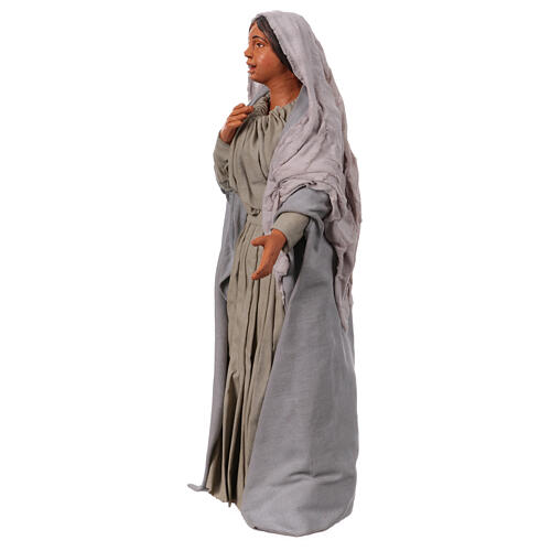 Donne sorridenti terracotta presepe pasquale Napoli 30 cm 3