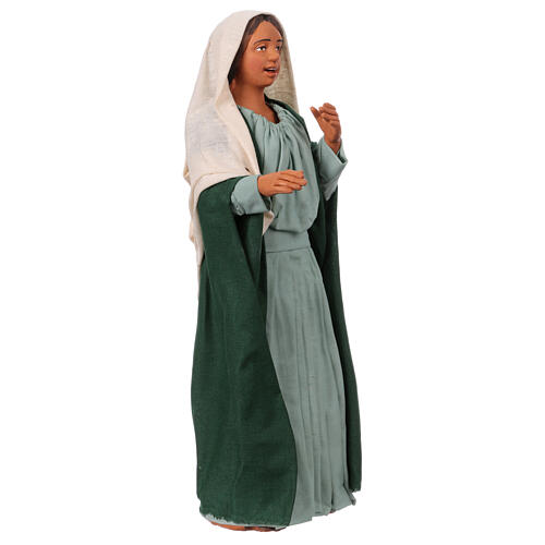 Donne sorridenti terracotta presepe pasquale Napoli 30 cm 9