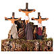 Crèche napolitaine de Pâques complète santons 13 cm 110x55 cm s17