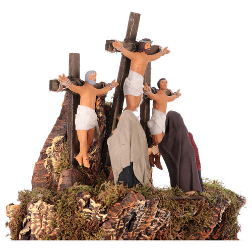 Complete Easter nativity scene with figurines 13 cm Neapolitan 110x55 cm 18