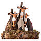 Complete Easter nativity scene with figurines 13 cm Neapolitan 110x55 cm s18