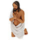 Taufe Jesu, 2-teilig, Krippenfiguren, neapolitanischer Stil, Terrakotta, für 30 cm Krippe s2