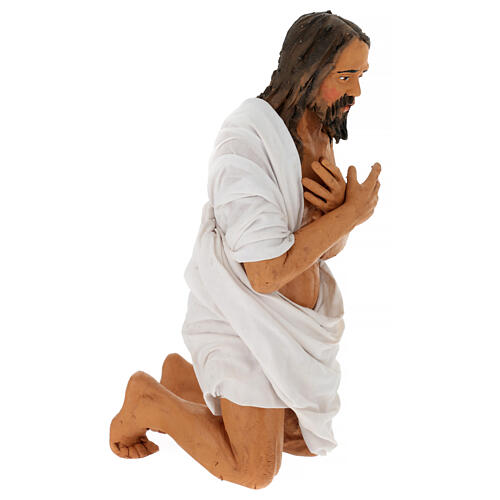 Baptism of Jesus Christ for terracotta Neapolitan Easter Creche of 30 cm, set of 2 4