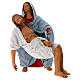 Pietà terracota presépio napolitano de Páscoa 2 peças h 30 cm s1