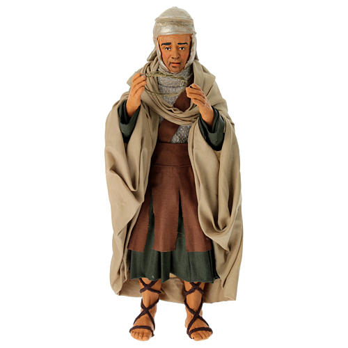 Soldato terracotta corona di spine presepe pasquale Napoli h 30 cm 1