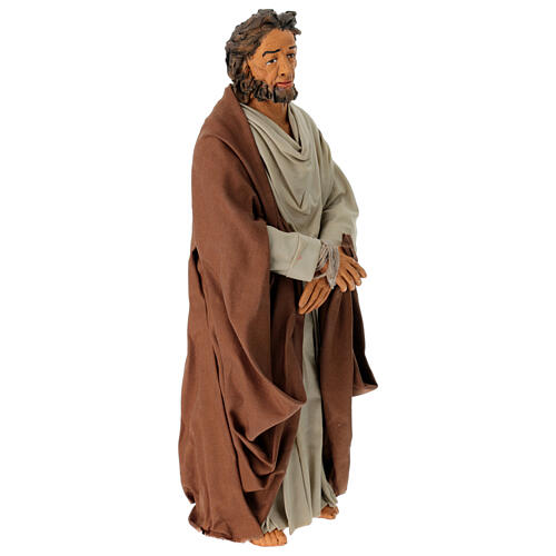 Ladrone mani legate terracotta presepe Pasquale h 30 cm 3