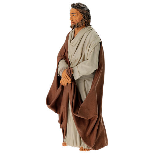 Ladrone mani legate terracotta presepe Pasquale h 30 cm 5