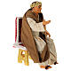 Pontius Pilate sitting on the throne for terracotta Neapolitan Easter Creche of 30 cm s4