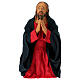 Jesus praying in the Garden of Olives for terracotta Neapolitan Easter Creche of 30 cm s1