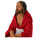 Gesù seduto statua presepe pasquale Napoli terracotta h 30 cm s2