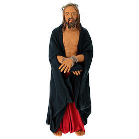Gesù mani legate terracotta presepe pasquale Napoli h 30 cm