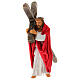 Jesus carrying the cross, terracotta statue for Neapolitan Easter Creche of 30 cm s1