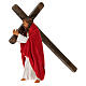 Jesus carrying the cross, terracotta statue for Neapolitan Easter Creche of 30 cm s3