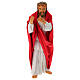 Jesus carrying the cross, terracotta statue for Neapolitan Easter Creche of 30 cm s7