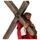 Gesù porta croce presepe napoletano pasquale terracotta h 30 cm s4