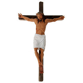 Jésus sur la croix crèche napolitaine terre cuite h 30 cm