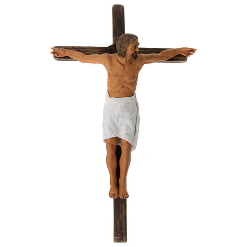 Crucifixión dos ladrones belén pascual Nápoles h 30 cm 4