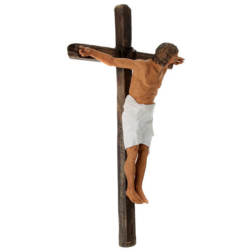 Crucifixión dos ladrones belén pascual Nápoles h 30 cm 8