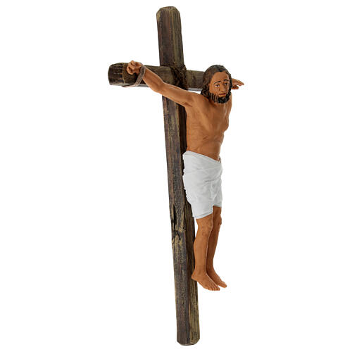 Crucifixión dos ladrones belén pascual Nápoles h 30 cm 10