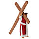 Jesus traz a cruz Calvário presépio pascal napolitano terracota h 13 cm s4