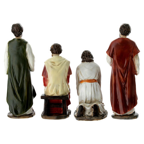 Washing of the feet, set of 4 pieces for 12 cm resin Easter Creche 8