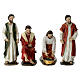 Washing of the feet, set of 4 pieces for 12 cm resin Easter Creche s7
