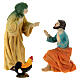 Peter's denial, set for 9 cm resin Easter Creche s3