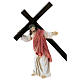 Jesus carrying the cross and the three Marys, set for 9 cm resin Easter Creche s2