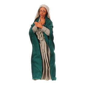 Weeping woman statue in terracotta Easter nativity scene 30 cm Naples