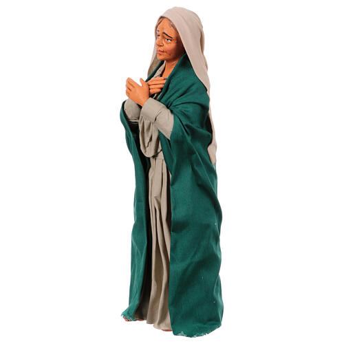 Weeping woman statue in terracotta Easter nativity scene 30 cm Naples 3