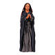 Weeping woman statue Easter nativity in terracotta 30 cm Naples s1