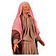 Figurine of sad woman for 30 cm terracotta Neapolitan Easter Creche s4