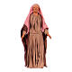 Terracotta statue of woman crying Easter nativity scene 30 cm Naples s1