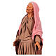 Terracotta statue of woman crying Easter nativity scene 30 cm Naples s2