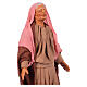 Terracotta statue of woman crying Easter nativity scene 30 cm Naples s4