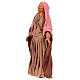 Terracotta statue of woman crying Easter nativity scene 30 cm Naples s5
