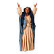 Terracotta statue of a smiling woman for Easter nativity scene 30 cm Naples s1