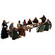 Last Supper, table and figurines for 30 cm Neapolian Easter Creche s5