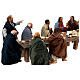 Last Supper, table and figurines for 30 cm Neapolian Easter Creche s10