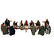 Ultima cena tavolo apostoli presepe pasquale terracotta Napoli h 30 cm s1