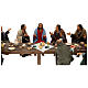 Ultima cena tavolo apostoli presepe pasquale terracotta Napoli h 30 cm s4