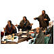 Ultima cena tavolo apostoli presepe pasquale terracotta Napoli h 30 cm s7