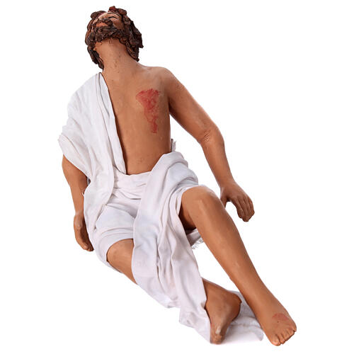 Pietà Maria und Jesus österliche Krippenfigur aus Neapel 2 Stück Terrakotta 24 cm 8