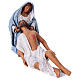 Pietà Marie Jésus crèche de Pâques napolitaine 2 pcs terre cuite 24 cm s1