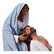 Pietà Maria e Jesus presépio de Páscoa napolitano 2 peças terracota 24 cm s2