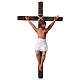 Crucifixion Jésus terre cuite crèche pascale napolitaine 24 cm s1