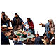 Letztes Abendmahl aus Terrakotta Neapolitanische Osterkrippe 13 cm s4