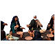 Last Supper scenefor 24 cm Neapolitan Easter Creche, set of 14, terracotta s14