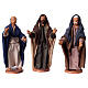 Last Supper scenefor 24 cm Neapolitan Easter Creche, set of 14, terracotta s19